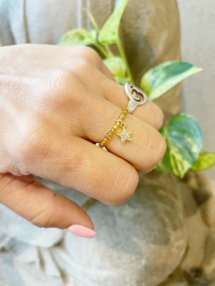 Anillos elastizados (Dije Oro laminado) - comprar online