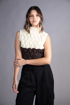 *EL CHALECO TRENZADO* - Paula Ledesma Knitwear