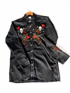 Camisa Western Roses & Skull - comprar online