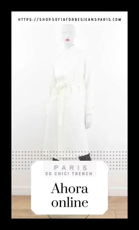 TRENCH BLANCO