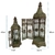 Kit 2 Lanternas Marroquinas Envelhecida Rústica Verde 65/45c - comprar online