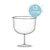 kit C/2 Taça Tropical Acrilico Transparente 1,3 Litros Média - comprar online