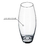 Vaso De Vidro Incolor Ornamental Design Oval 34x12cm