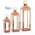 Kit C/3 Lanterna Marroquinas Metal Decorativa Cor Cobre - comprar online