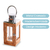 Lanterna Marroquina Madeira Wood Decorativa Pequeno 25x11cm na internet