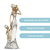 Estatueta Africana Resina Mulher e Criança 36cm Altura - comprar online