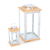 Conjunto Lanternas Marroquinas Madeira Inox G P C/ Velas - comprar online