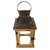 Lanterna Marroquina de Madeira Decorativa Pequena 33x17cm na internet