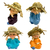 Enfeite Mini Monges Budas Da Sabedoria Chapéu 4 un 6 cm - comprar online