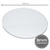 Tampo Para Mesa De Vidro Temperado 8mm Branco 100cm