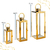Kit C/3 Lanternas Marroquinas Decorativa Dourada Metal na internet