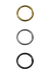 Argola Articulada 25mm diâmetro externo - Dourado - unidade