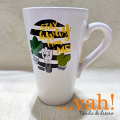 Taza Conica "Stay away from me"