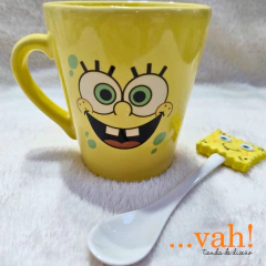 Taza Bob Esponja con cuchara