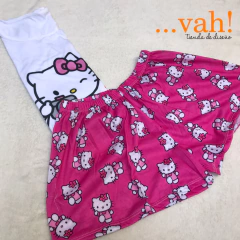 Pijama corto adulto Kitty con cámara