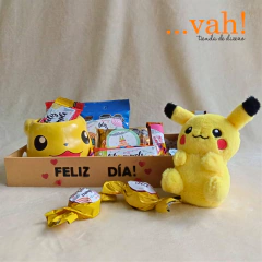 Bandeja Dulce con peluche Pikachu