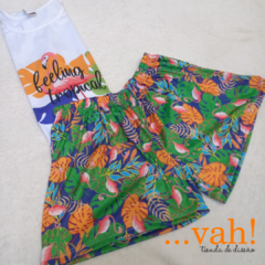 Pijama corto adulto Feeling Tropical