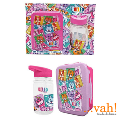 Set tupper y botella 480ml