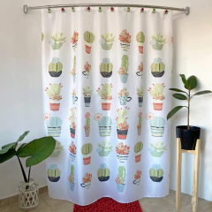 Cortina de baño estampada poliester en internet