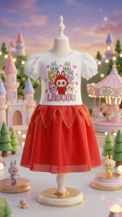 Disfraz vestido de Labubu - comprar online