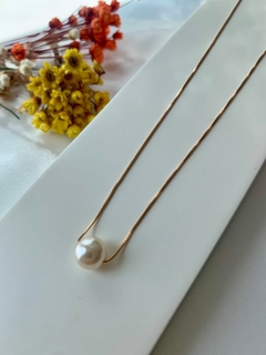 Colar Pérola solitária 45 CM - comprar online
