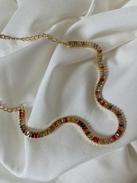 Chocker riviera Zirconias Rube 39cm - CHOC3132D