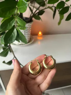 Argola Meia lua Click Rube - AR3122D