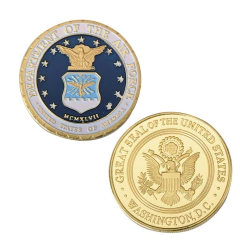 Moeda USAF United States Air Force Security Comemorativa Militar