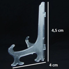 Suporte Expositor Acrílico para moedas e medalhas (Unitário ou quantidades) - MILITARIA SBL 