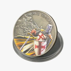 2 Moedas Cruz de Malta Cavaleiros Templários - PROMOÇÃO