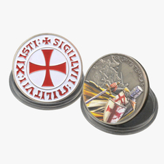 2 Moedas Cruz de Malta Cavaleiros Templários - PROMOÇÃO - comprar online
