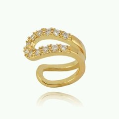 Brinco de cartilagem com strass cristal