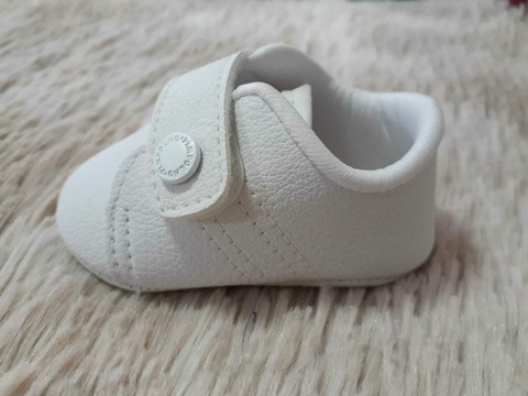 Tênis em courino branco - Pimpolho Baby
