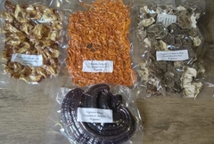 Kit Cogumelos Funcionais – Juba de Leão, Cordyceps, Reishi e Cauda de Peru (Desidratados)