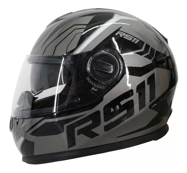 CASCO HAWK RS11 REVO NEGRO - GRIS - DOBLE VISOR - comprar online