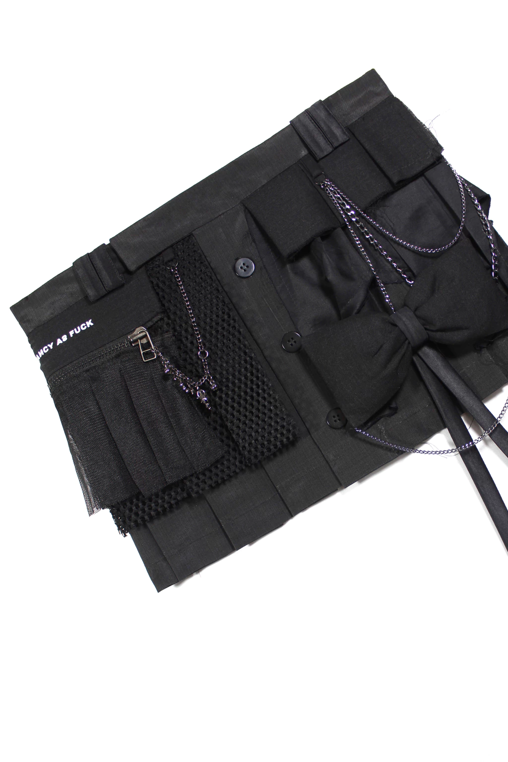 FANCY GLAM MESH MINI SKIRT