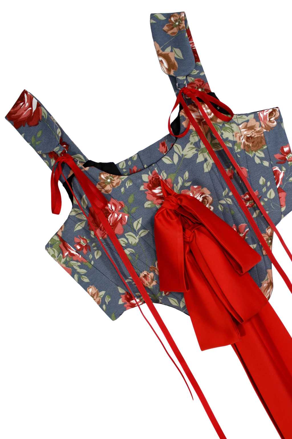 FANCY FLORAL DRAMATIC CORSET