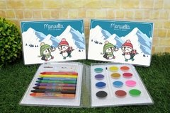 15 estojos de pintura completos lembrancinha Pinguim Polar 31 itens na internet