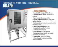 Horno convector HC 1030 a gas BRAFH - comprar online