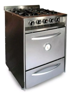 Cocina 4 hornallas 55cm o 60cm Luqma doble horno - comprar online