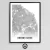 Cuadro Mapa Ciudades Buenos Aires Deco Nordico 30x40 Slim