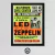 Cuadro Led Zeppelin Rock Poster Retro Vintage 40x50 Mad