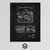 Cuadro Patente Musica Rock Vintage Deco Musica 40x50 Mad