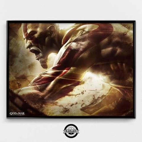 Cuadro God Of War Gamer Arcade Deco Poster 40x50 Slim