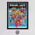 Cuadro Pearl Jam Rock Recital Musica 40x50 Mad