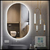 Espejo Luz Led Touch 50 X 85 Pastilla Para Baño Accesorios