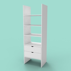 Modulo de interior de placard de 60x45x182 - Blanco - comprar online