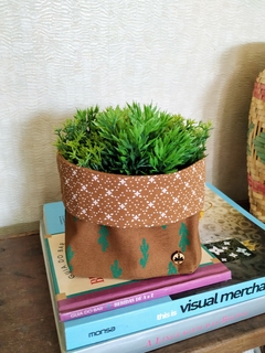 Cachepô tecido Cactos - loja online