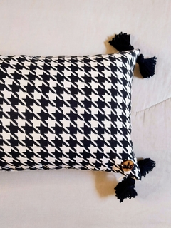 Capa de Almofada Pied de Poule 25x40cm - loja online