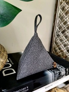 Peso de porta Stone preto
